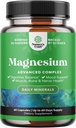 Alta Absorción Magnesio Suplemento Complejo - Oxido de Magnesio 500mg con Citrato 500mg para el sueño y el soporte de humor - Citrato puro por servicio para musculoso Stomach y Digestión