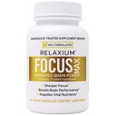 Relaxium FocusMax, Brain & Focus Health Supplement, Mental Clarity Support, Proven Concentration, Focus, Memory, & Nootropics Booster, USA-Manufactured, 30 Vegan Capsules
