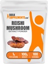 BulkSupplements.com Reishi Mushroom Extract Powder - Reishi Mushroom Powder, Supplement for Overall Well-Being - Gluten Free, 1g per Serving, 100g (3.5 oz) (Pack of 1)