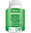 Moringa Capsules – 800mg Pure Moringa Powder Supplement – 60 Capsules for Natural Energy, Immune System, Skin & Gut Health Support, Green Antioxidant Superfood, Essential Vitamins & Amino Acids