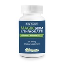 Magnesium L-Threonate Supplement 120 Capsules, 2000 mg Magnesium Threonate with Vitamin C & D3, High Absorption, Non-GMO (60 Days Supply)