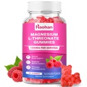 Magnesium L-Threonate 1200mg Gummies to Support Focus & Muscles, Sugar-Free Raspberry Flavor, 60 Count for Adults & Kids