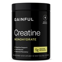 Gainful Creatine Powder, Post Workout Amino Acid Supplement, Muscle, Energy & Focus Support, 5g Creatine Monohydrate, Unflavored, 60 Servings