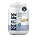 Isopure Protein + Gut Health & Immune Support Powder, Vanilla Crème, 25g Whey Protein with Prebiotics & Vitamins, 12 Servings (Pack of 1)