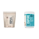 Bundle of Isopure Unflavored Whey Protein Isolate, 25g Protein, Zero Carb, 16 Servings, 1 Pound (Packaging May Vary) + Collagen Peptides Powder, 14 Servings, Unflavored, with Vitamin C, with Biotin