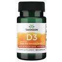 Swanson High Potency Vitamin D-3 1000 Iu (25 mcg) 60 Capsules