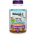 Webber Naturals Triple Strength Omega-3, Value Size, 900 Mg Bonus 120-Count