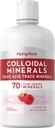 Piping Rock Colloidal Minerals Liquid ← 32 fl oz TEN Fulvic Acid Trace Minerals TEN Plant Derived ANTE Raspberry Flavor ANTE Vegetarian, Non-GMO, Gluten Free Supplement