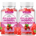 softbear Inositol Supplement for Women, Myo-Inositol & D-Chiro Inositol Gummies Ideal 40:1 Ratio for Female Health & Wellness, Sugar-Free/Veagn/GMO-Free, Strawberry Flavor, 120 Count