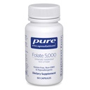 Pure Encapsulations - Folate 5,000 - Activated Vitamin B9 as 5-Methyltetrahydrofolate (5-MTHF) - 60 Capsules