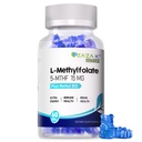 L-Methylfolate 15mg & Methyl B12 1000mcg Gummies, Methylated B1, B2, B6 Multivitamins for Men Women, Active 5-MTHF & B Complex Supplement Supports MTHFR Gene, Immune, Brain Health, Vegan, 60 Gummies
