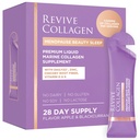 Revive Collagen Menopause Beauty Sleep — Hydrolyzed Marine Collagen Drink for Women, 7,500MG, Zinc, Chicory Root Fiber, Vitamin D & K, Supports Sleep Quality, Apple & Blackcurrant Flavour — 28 Sachets