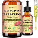 Liposomal Berberine Liquid Drops, 14-in-1 Berberine HCL with Ceylon Cinnamon Chromium Picolinate Magnesium Bitter Melon Milk Thistles | Organic Berberine Complex for Blood Sugar Liver Heart Metabolic