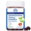 Suiyilary Ashwagandha Gummies 2000mg, Ashwagandha High Strength Root Extract Supplement with Vitamin B12 for Men Women, Strawberry Flavour 45 Days Supply 90 Gummies