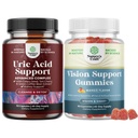 Bundle of Green Coffee Bean Extract for Uric Acid Cleanse & Detox with Turmeric, Tart Cherry & Celery Seed and Zeaxanthin Plus Lutein Gummies - Lutein Eye Vitamins for Vision & Blue Light Protection