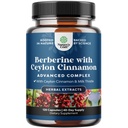 Balancing Berberine Plus 1200mg Per Serving Complex - Antioxidant Berberine with Ceylon Cinnamon Capsules Plus Silymarin Milk Thistle Extract -Active PK for Heart Health and Sugar Support - 120 Count