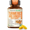 Turmeric and Ginger Supplement with Black Pepper for Joint Support, Digestive & Gut Health - Contains Organic Turmeric with Ginger Root Supplement and BioPerine for Enhanced Absorption - 60 Tablets