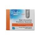 Doctor's BEST High Absorption Postbiotic Butyrate Featuring Corebiome, Gut & Immune Health, Non-GMO, Gluten Free, Soy Free, Vegan, 30 Liquid Veggie Caps