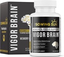 Suplemento Nootrópico Vigor Brain Premium – Concentración, Cerebro &amp; Memoria Soporte – Formulado con 40 Ingredientes Nootrópicos Únicos: DMAE, Choline, Phosphatidylserine, Bacopa Monnier & Huperzine A (1)