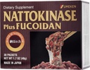 Nattokinase Plus Fucoidan for Circulatory Support, 2500FU Natto, Blood Circulation Supplements, Odor Free &amp; Easy to Take Nattokinase Suplemento, Okinawan Fucoidan, 1 Month Supply, 30 Cuenta, Pack of 1