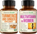 Suplemento Turmérico y Ginger Root Joint Support Suplemento &amp; Complete Multivitamin for Women