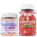 Nextdia Vitamin B Complex, L-Methylfolate 1000 mcg + Methyl B12 Gummies, 3 Pack