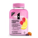 One A Day Prenatal Vitamins for Women Gummies- Pregnancy Vitamins for Women with Folic Acid, DHA, Iodine, Prenatal Gummies, Iron-Free, 120 Ct (Packaging May Vary)