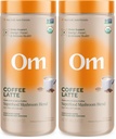 OM MUSHROOM SUPERFOOD Coffee Latte Blend– Functional Mushroom Powder with Lion’s Mane, Cordyceps, Reishi & Chaga– Energy, Focus & Mental Clarity Support – 8.47 oz Canister (30 Servings) (Pack of 2)