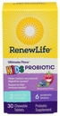 Renew Life Kids Probiotic Chewables, Supports Digestive & Immune Health, Prebiotics & Probiotics, Raspberry, 30 Chewable Tablets
