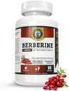 Berberine HCL 1200mg Premium, Ultra High Purity, Pure 60 Capsules - Suplemento bereberina, soporta sistema inmunitario, bereberina Plus mejorado con fruta de melón bitter &amp; extracto de hoja Banaba