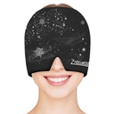 ZNÖCUETÖD Migraine Headache Relief Cap Hat Full Head ice Pack Wrap Cooling Gel Ice Beanie Hot/Cold Compress Hangover Cap for Sinus, Stress, Tension, Head Pain Relief, Gift for Women Men