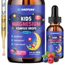 Magnesium Glycinate Liquid for Kids - Magnesium Citrate Supplement with L-theanine, Chamomile & Vitamin B6 - for Sleep, Relaxation, Calm & Focus, Mixed Berry Flavor 2 Fl Oz