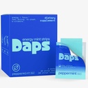 Daps Energy Mint Strips - 45mg Natural Caffeine + B-Vitamins - Fast-Acting Energy Supplement - Works Faster Than Coffee - On-The-Go, Sugar Free- Peppermint, 40 Strips