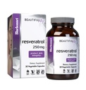 Bluebonnet Nutrition Beautiful Ally Resveratrol 250 mg, Protect Skin Integrity*, Non-GMO, Vegan, Gluten-Free, Soy-Free, Dairy-Free, 30 Vegetable Capsules, 30 Servings
