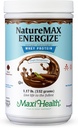 NatureMax EnergizeTM Whey Protein Powder- Energy Support Meal Replacement - 20g Protein Por Serving - Natural Chocolate Flavor - Kosher Dairy Vitamin - 1.17lb