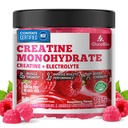 Creatine Monohydrate Gummies (5g) – Pre-Workout Energy & Muscle Growth Support for Men & Women | Raspberry Electrolyte Gummies (135 Count)