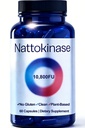 Ultimate Nattokinase 10800 fu,Nattokinase 10800 fu,Organic Nattokinase Supplement,for Daily Wellness Support – Vegan,Gluten-Free, 60 Capsules