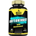 Mecisco Nattokinase Supplement 4000 FU 200mg with Trans-Resveratrol - 3200mg per Serving for Heart Health, Circulatory & Body Management Support - 60 Capsules - Non-GMO, Gluten Free
