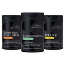 Sports Research® Multivitamins Pack - Natural Ayurvedic Adaptogen Made with Shoden® Ashwagandha + Turmeric Curcumin C3 Complex + Vegan Vitamin D 5000iu & Mk7 Vitamin K 100mcg