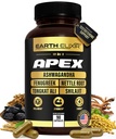 Apex Testosterone Supplement for Men – 11-in-1 Formula with Ashwagandha, Fenugreek Capsules, Tongkat Ali, Shilajit for men, Stinging Nettle Root, Vitamin D, Zinc & Boron – Natural Vitality & Energy
