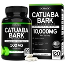 Catuaba Bark Extract 10,000mg Per Serving (120 Capsules) (Erythroxylum Catuaba) 3rd Party Tested - Drive & Stamina - Made in The USA - Gluten Free & Non-GMO - Vegan - For Men & Women - (120 Capsules)