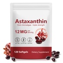 Astaxanthin 12mg, 120 Softgels - 4 Month Supply, Astaxanthin Supplements, Antioxidant Supplement Support Eye, Joint, Skin Health, Non-GMO & Gluten Free