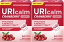 Uricalm Cranberry,Daily Dietary Supplement Chewable with D-Mannose,Berry,60 Count (Pack of 2)