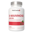 D-Mannose with Cranberry Extract, Vegan Capsules 120 Count 3500 mg Blend, 100% Vegetarian, Non-GMO & Gluten Free