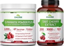Zazzee Kidney Bladder & Urinary Tract Support Bundle | Super Concentrated Tart Cherry Extract Capsules Plus D Mannose with Cranberry Probiotics for Women | Non-GMO Vegan & ISO Lab Tested