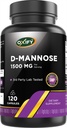 Oxify D-Mannose 1500 mg | 120 Tablets | Gluten-Free, Non-GMO | Supplement Made in USA