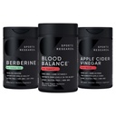 Sports Research Blood Control Pack - Blood Balance Iron Supplement - 36 MG Iron + Folate & Vitamin C for Absorption + Berberine 500 mg + Apple Cider Vinegar with Cayenne Pepper