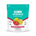 TRULABS Hydrate Electrolyte Drink Mix – Strawberry Lemon Flavor, Sugar-Free Hydration Packets with 1422 mg Electrolytes & 19 Vitamins & Minerals, Monk Fruit Sweetened, On-the-Go Sticks (16 Count)