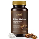 Bitter Melon Capsules with Berberine & Cinnamon, Sugar Balance, Metabolic Health & Steady Energy, with Extra Strength Bitter Melon Extract, Clean Formula, 60 Capsules