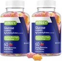 Viteey Glucose Gummies - 4g de Carbohidratos - Fast Acting Alternative to Glucose Tablets - Energy and Blood Sugar Support - Vegan, Gluten Free, Gelatin Free - 120 Count